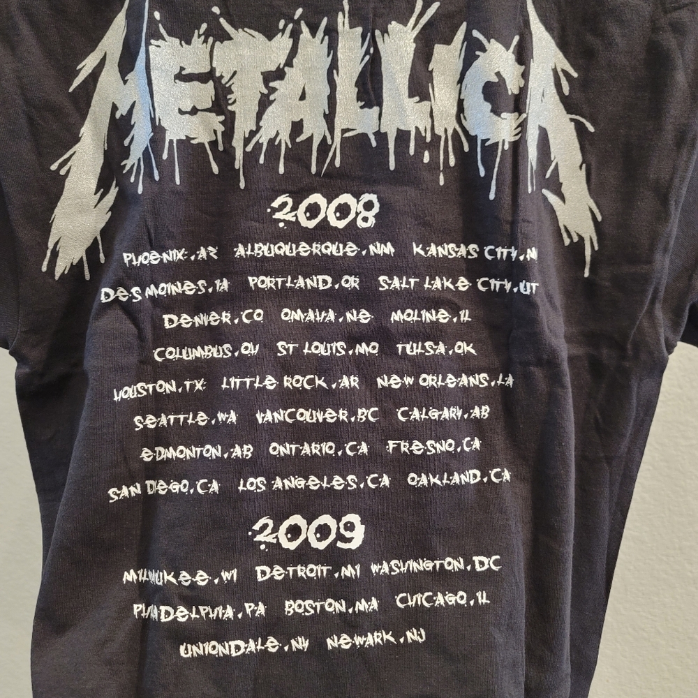 Metallica Shirt Pushhead World Magnetic Tour 2008-2009 - Picture 7 of 8